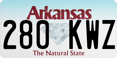 AR license plate 280KWZ