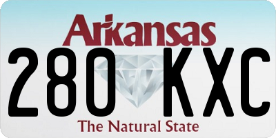 AR license plate 280KXC