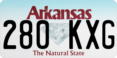 AR license plate 280KXG