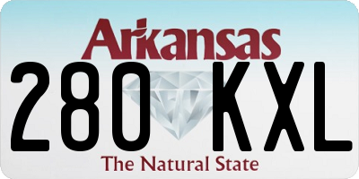 AR license plate 280KXL