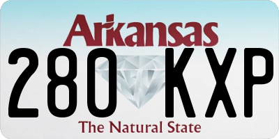 AR license plate 280KXP