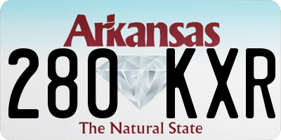 AR license plate 280KXR