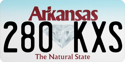 AR license plate 280KXS