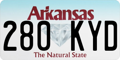 AR license plate 280KYD