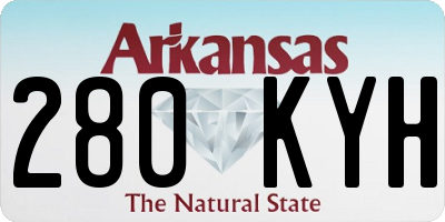 AR license plate 280KYH