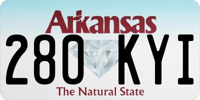 AR license plate 280KYI