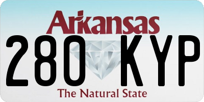 AR license plate 280KYP