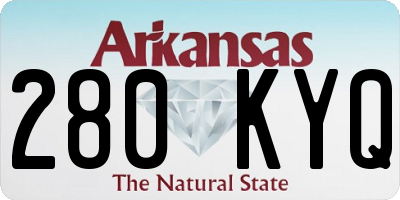 AR license plate 280KYQ