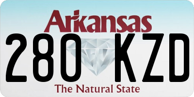 AR license plate 280KZD