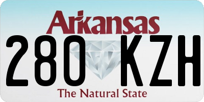 AR license plate 280KZH