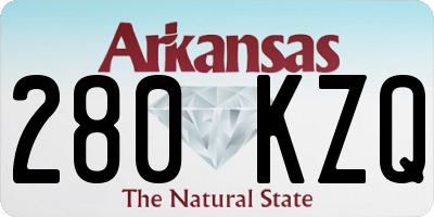 AR license plate 280KZQ