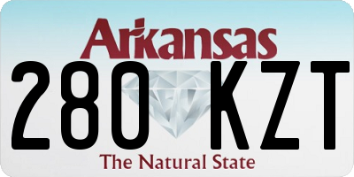AR license plate 280KZT