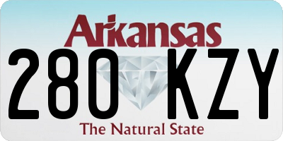 AR license plate 280KZY