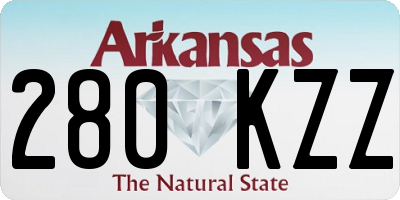 AR license plate 280KZZ