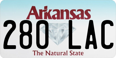 AR license plate 280LAC