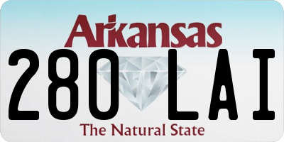 AR license plate 280LAI