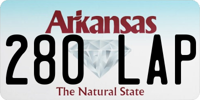 AR license plate 280LAP