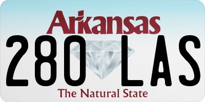 AR license plate 280LAS