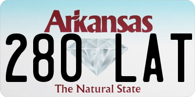 AR license plate 280LAT