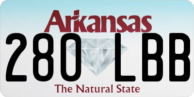 AR license plate 280LBB