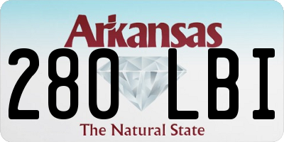 AR license plate 280LBI