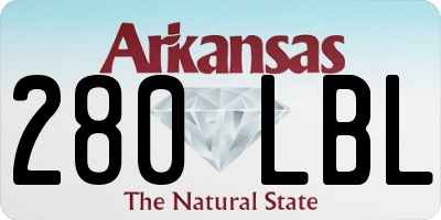 AR license plate 280LBL