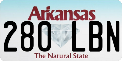 AR license plate 280LBN