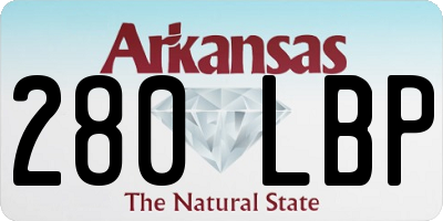 AR license plate 280LBP