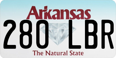 AR license plate 280LBR