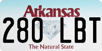 AR license plate 280LBT