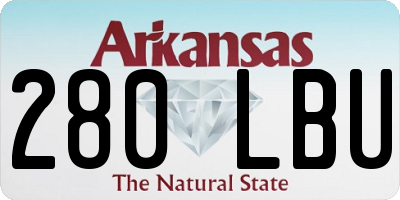 AR license plate 280LBU