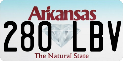 AR license plate 280LBV