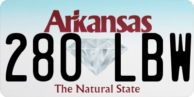 AR license plate 280LBW