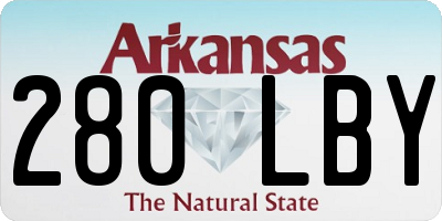 AR license plate 280LBY