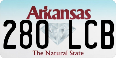 AR license plate 280LCB