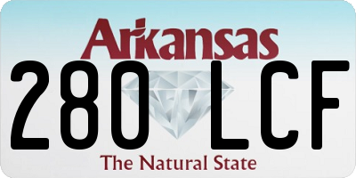 AR license plate 280LCF