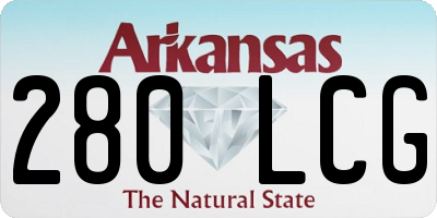 AR license plate 280LCG