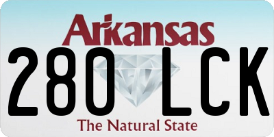 AR license plate 280LCK