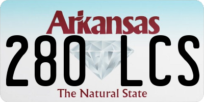 AR license plate 280LCS