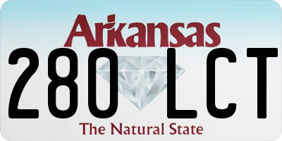 AR license plate 280LCT