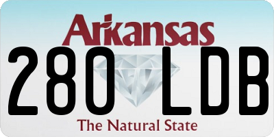 AR license plate 280LDB