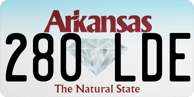 AR license plate 280LDE