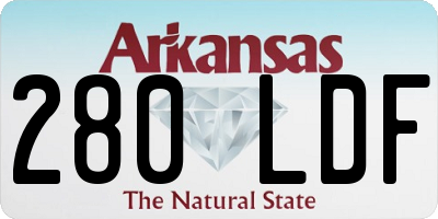 AR license plate 280LDF