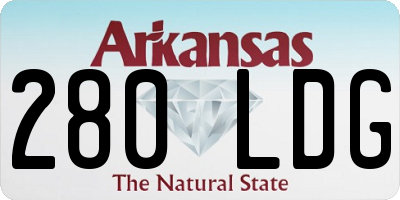 AR license plate 280LDG