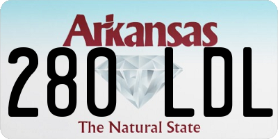 AR license plate 280LDL