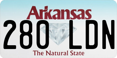 AR license plate 280LDN