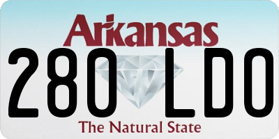 AR license plate 280LDO