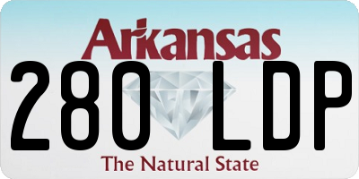 AR license plate 280LDP