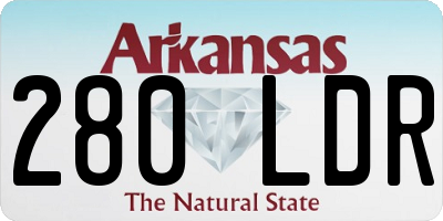 AR license plate 280LDR