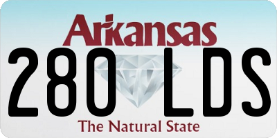 AR license plate 280LDS